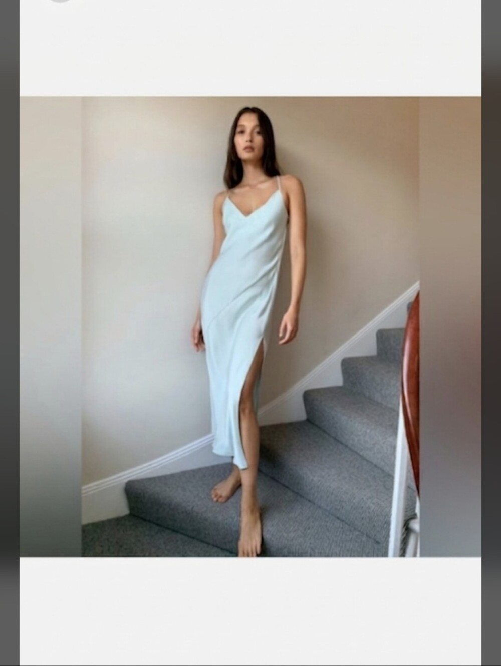 Aritzia Babaton Bellamy Satin Slip Dress — Black — Size M — NWT